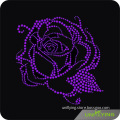 Charming Purple Rose Motif Rhinestone for Clothes Decoration Maker in China (SP)